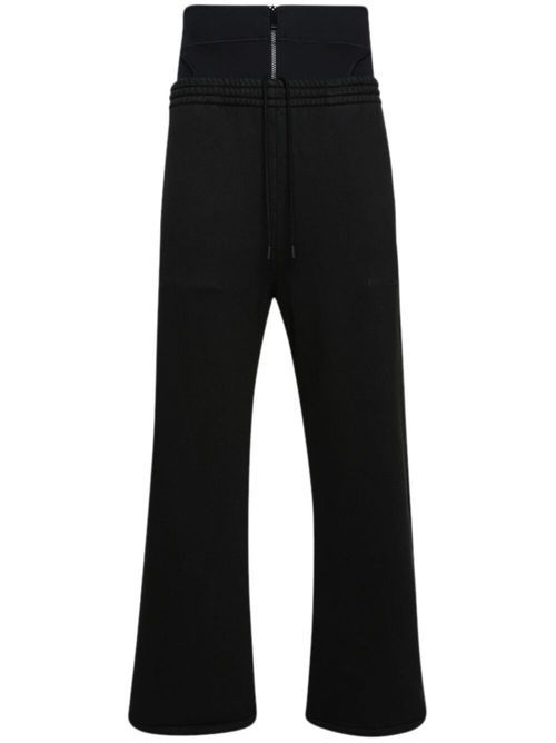 Bookish high-waisted wide-leg trousers - Black
