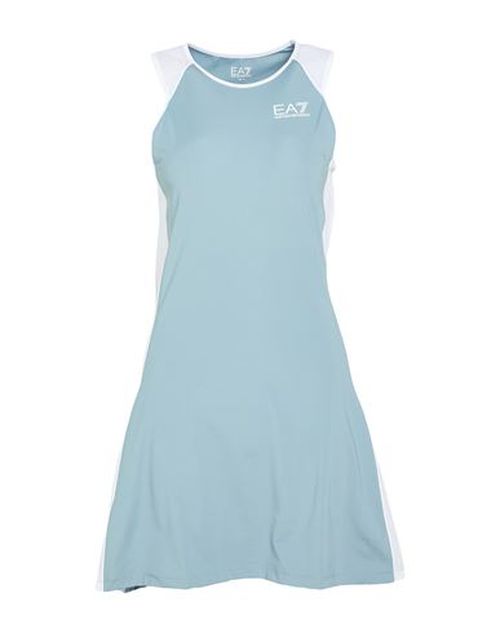 Woman Mini dress Light blue Size S Polyester, Elastane