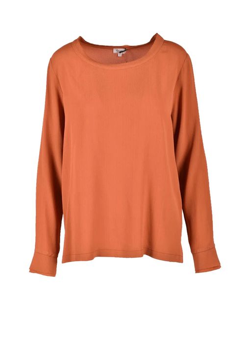 Viscose/Silk Blouse - Orange