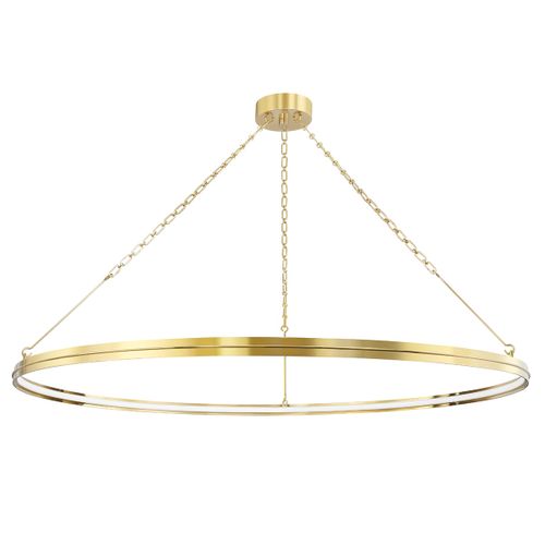 Aged Brass LED Chandelier from the Rosendale Collection