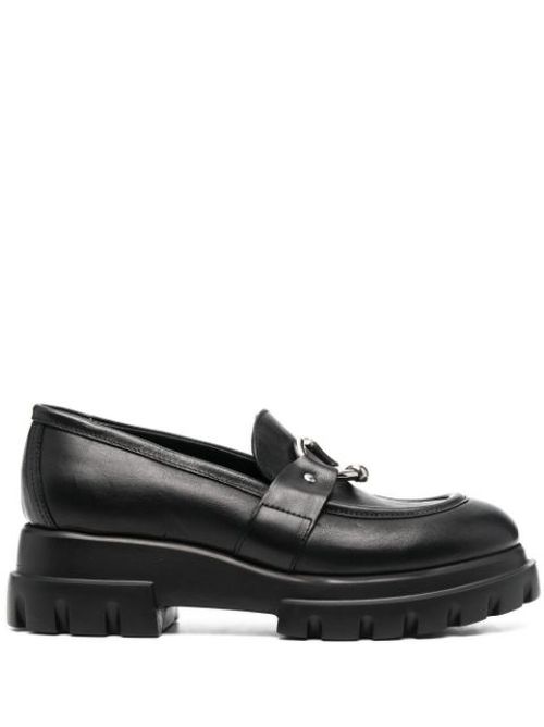 Monique chunky sole leather loafers