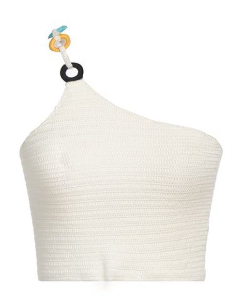 Woman Top Ivory Size S Hypoallergenic microfibre, Elastic fibres