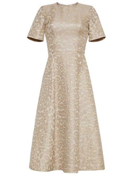 Evangeline midi dress - Neutrals