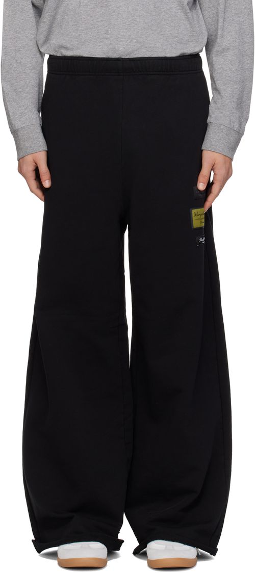 Black Label Patch Sweatpants