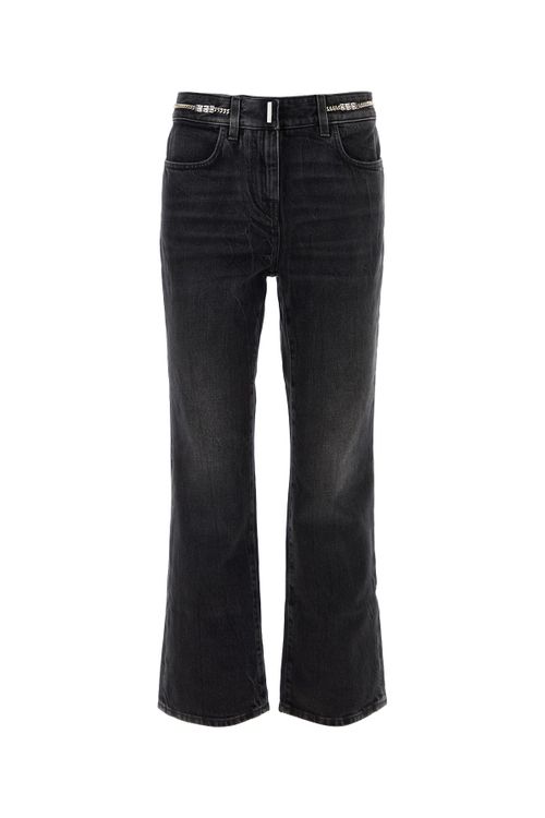 High-Rise Black Denim Jean — Black