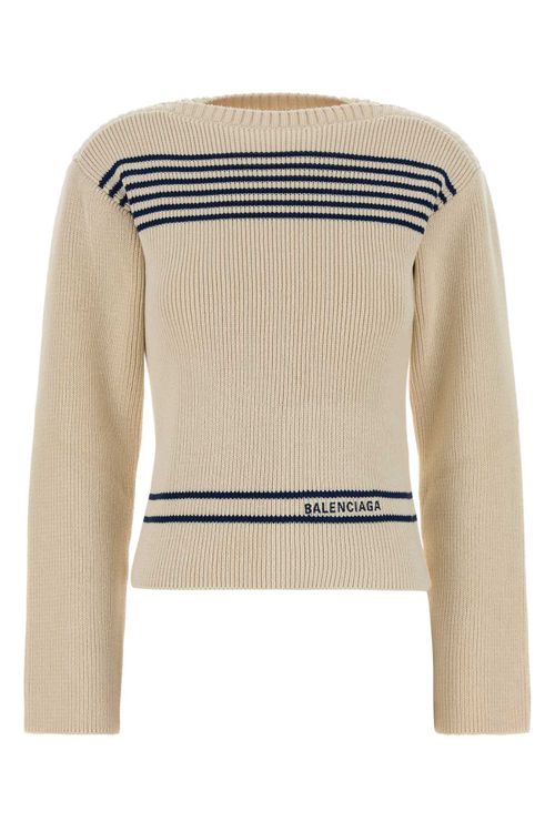 Boatneck Sweater — Beige