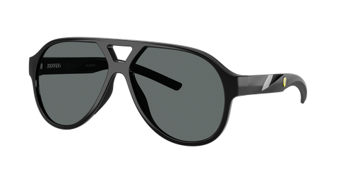 Scuderia Ferrari Unisex Sunglass FZ6014U -  Frame color: Matte Black, Lens color: Red Ferrari Exclusive