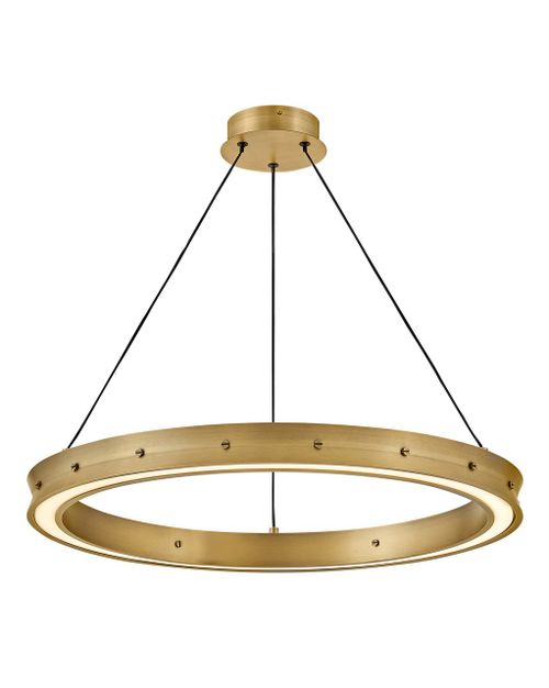 Lacquered Brass LED Chandelier from the Althea Collection