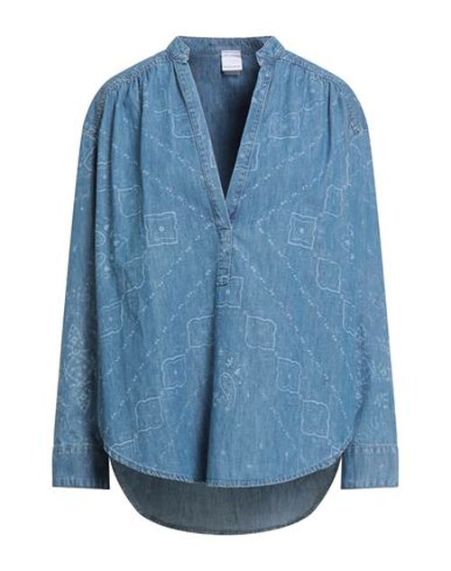 Denim Woman Top Blue Size 4 Cotton