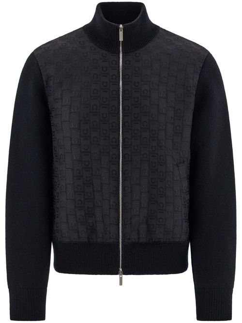 Knitted bomber jacket - Black