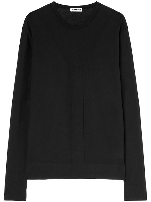 Crew-neck jumper - Black