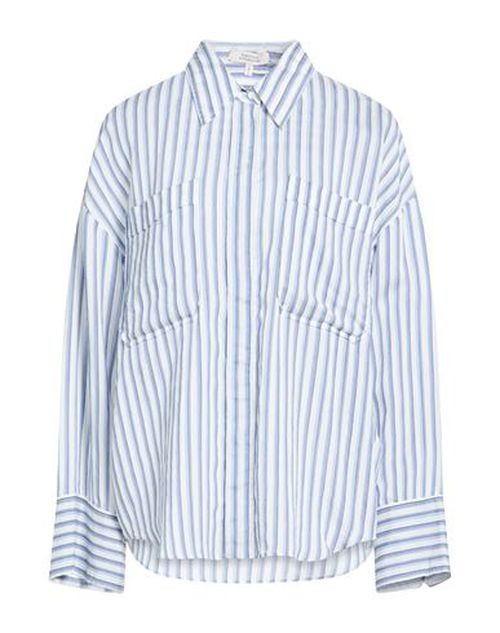 Woman Shirt Blue Size 4 Viscose, Silk