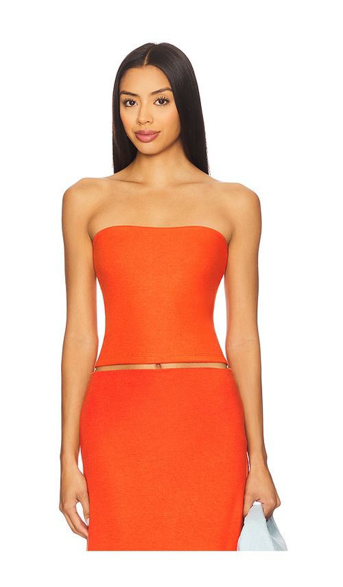 LESET Lauren Bandeau Top in Red. -  S also in