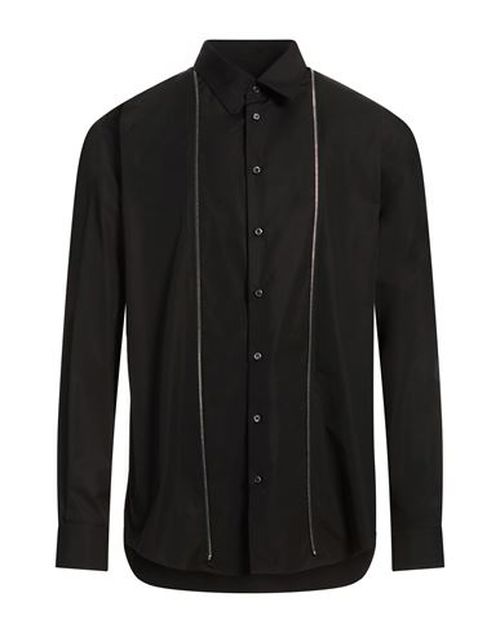 Man Shirt Black Size 36 Cotton