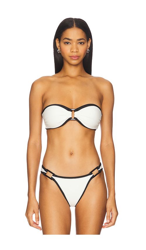 Solid & Striped The Tati Bikini Top in Cream. -  XS also in L