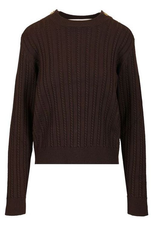 Golden Goose Deluxe Brand Cable-Knit Button Detailed Jumper