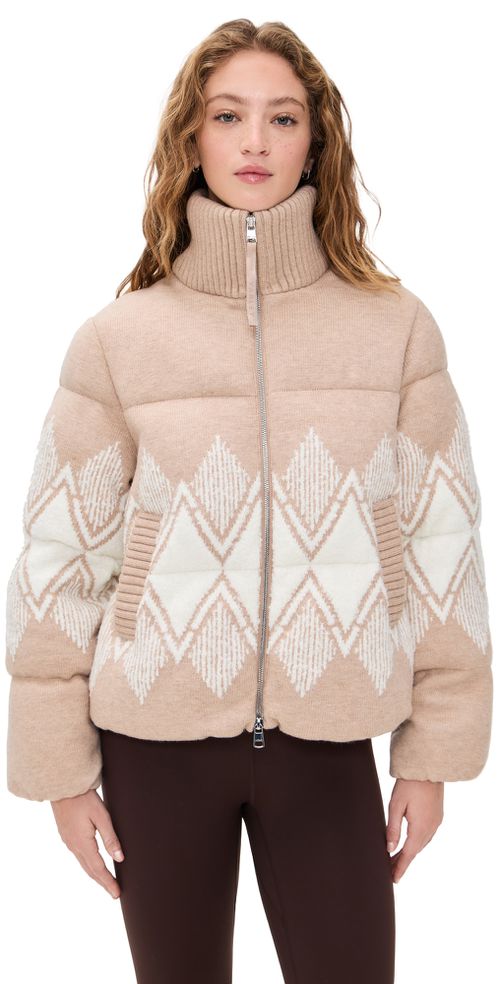 Belinda Knit Puffer Light Taupe