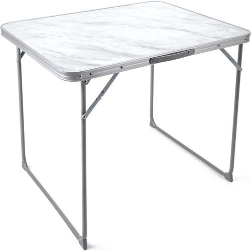 Trail Folding Camping Picnic Table Portable Lightweight Wooden With Marble Effect