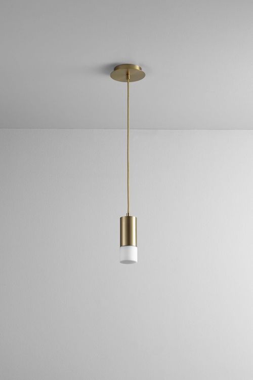 Oxygen Magneta Pendant Light in Aged Bras