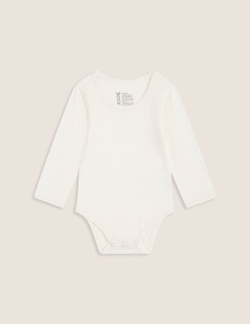 Baby Long Sleeve Bodysuit - Natural White