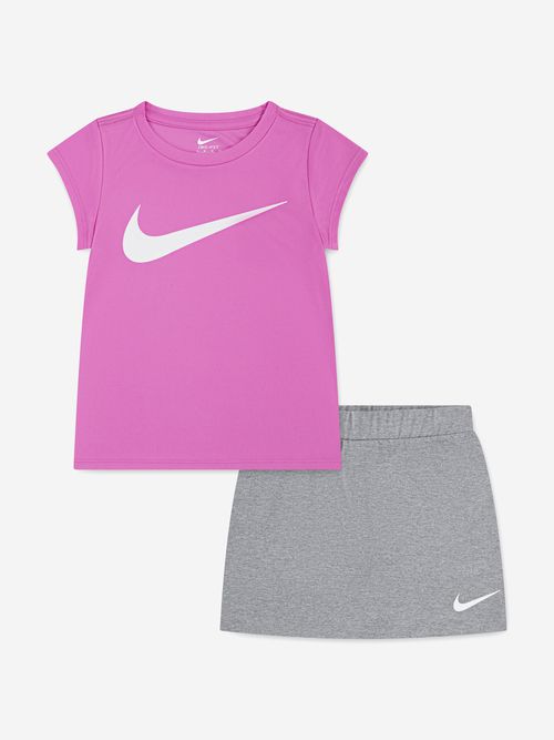 Girls Dri-Fit Scooter Skirt Set in Pink