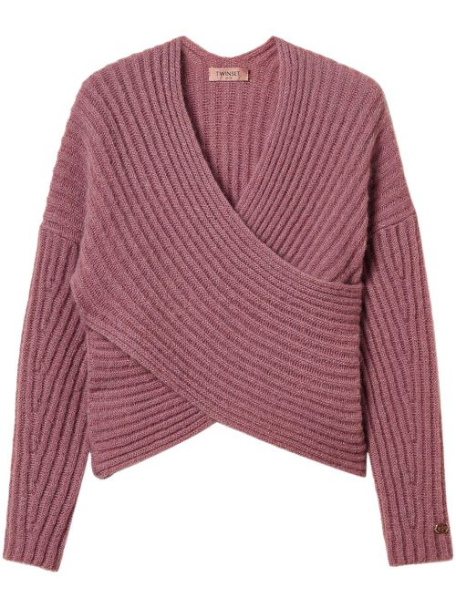 Ribbed-knit jumper - Pink