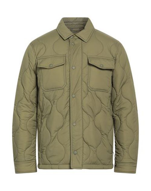 Aimé Leon Dore X Woolrich Man Puffer Military green Size XS Polyamide, Elastane
