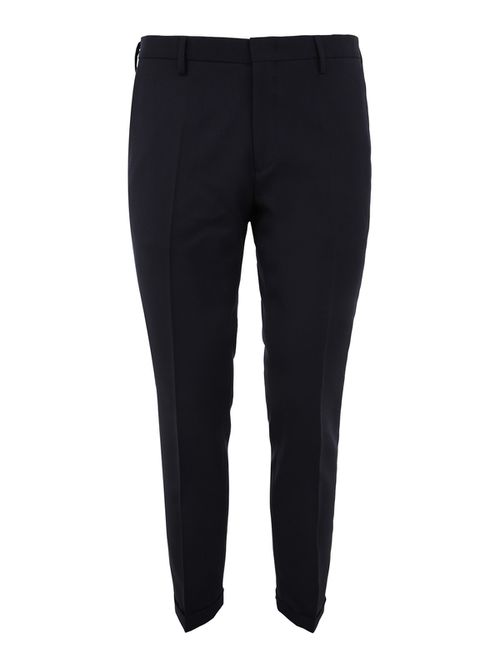 Wool blend casual trousers