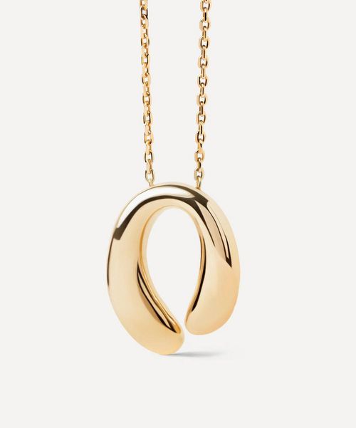 18ct Gold-Plated Helix Pendant Necklace Luxury Gift
