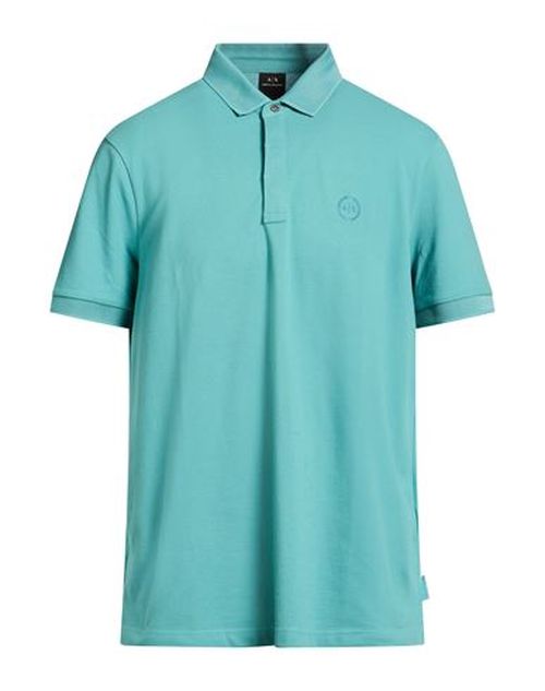 Man Polo shirt Turquoise Size XXL Cotton, Elastane, Polyester