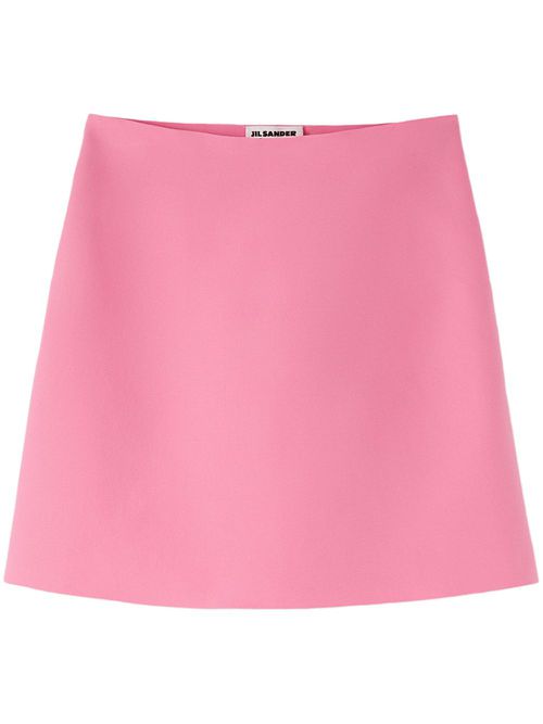 A-line high-waisted mini skirt - Pink