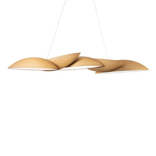 Aged Brass LED Chandelier from the Sydney Collection
