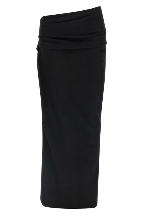 Stretch Wool Skirt
