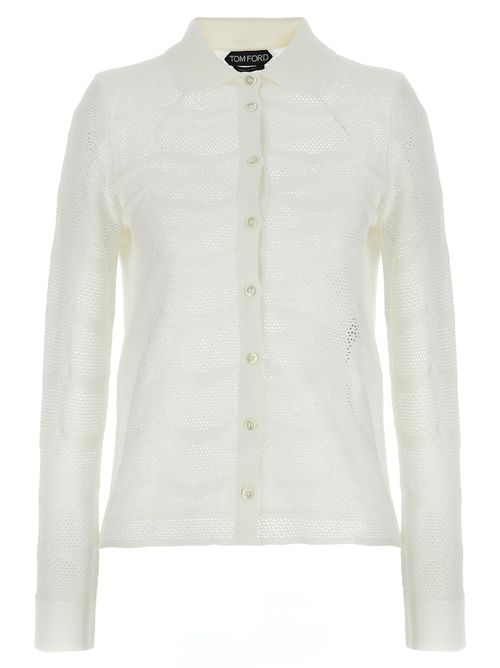 Openwork Cardigan Sweater, Cardigans