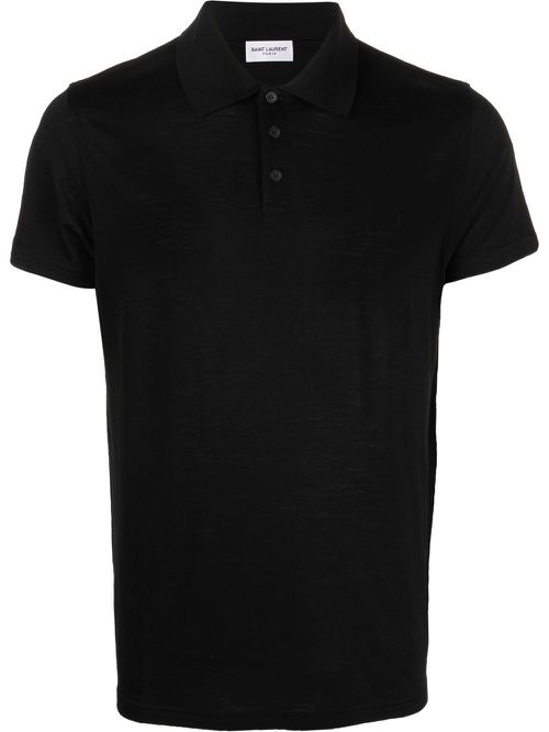 Short-sleeved polo shirt - Black