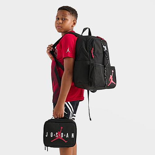 Kids Air Lunch Bag (3L) and Backpack (18L) in Black/Red