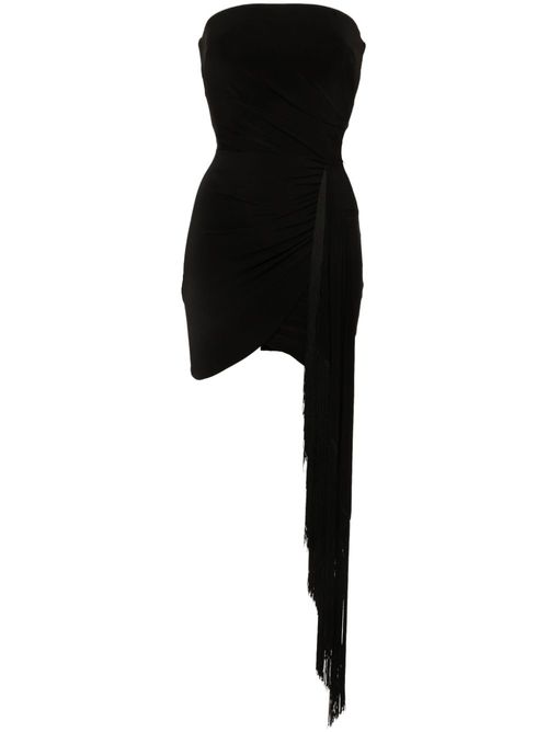 Sash-detail dress - Black
