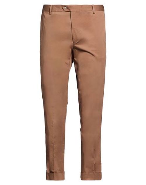 Man Pants Light brown Size 40 Cotton, Elastane