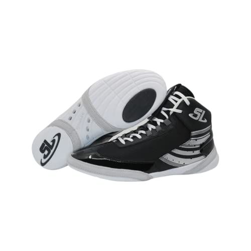 ScrapLife Wrestling | Limited Edition Ascend One Wrestling Shoes | Signature David Taylor Midnight Magic Black/White | Premium Adult