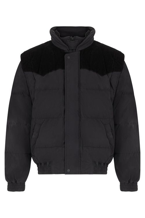 Men's Down Jacket with Velvet Yoke - FW25