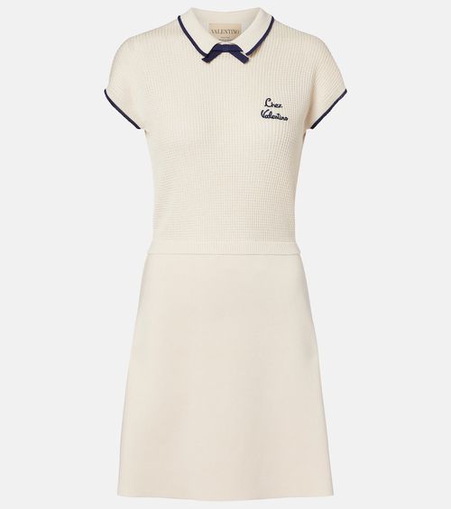 Chez cotton-blend minidress