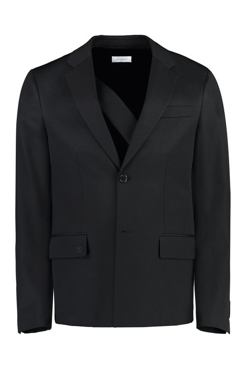 Virgin Wool Blazer — Black