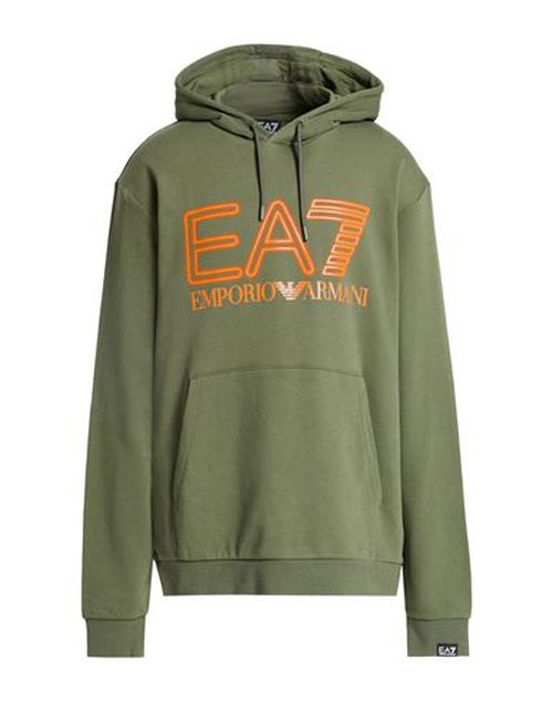 Man Sweatshirt Military green Size XL Cotton