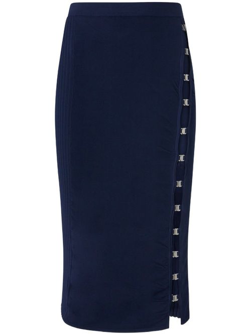 Side-hook skirt - Blue