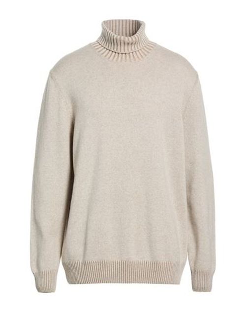 Man Turtleneck Beige Size 48 Cashmere