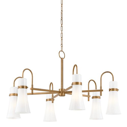 Patina Brass Chandelier from the Maple Collection