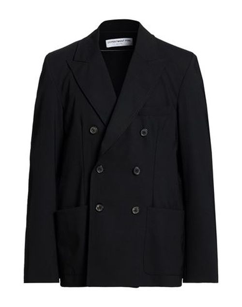 Man Blazer Black Size 38 Virgin Wool, Polyester, Elastane