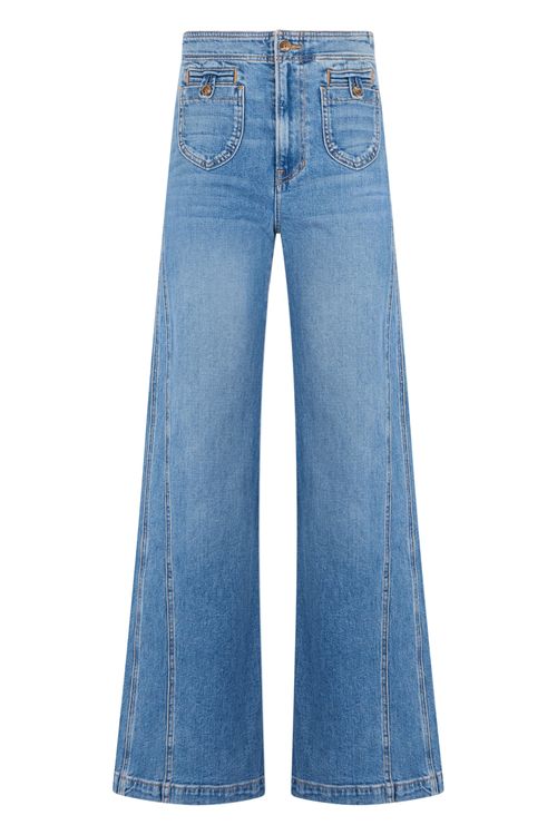 High-Waist Flared Jeans