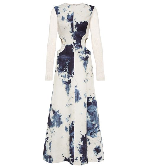 Exclusive to Mytheresa - Tie-dye cutout midi dress