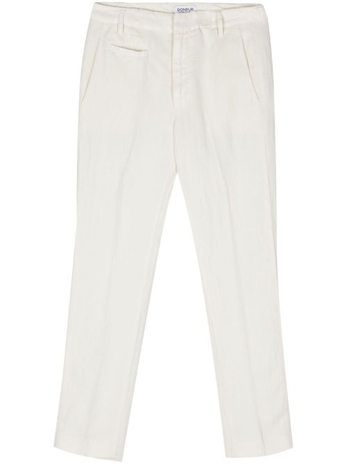 Ariel cropped-leg trousers - White